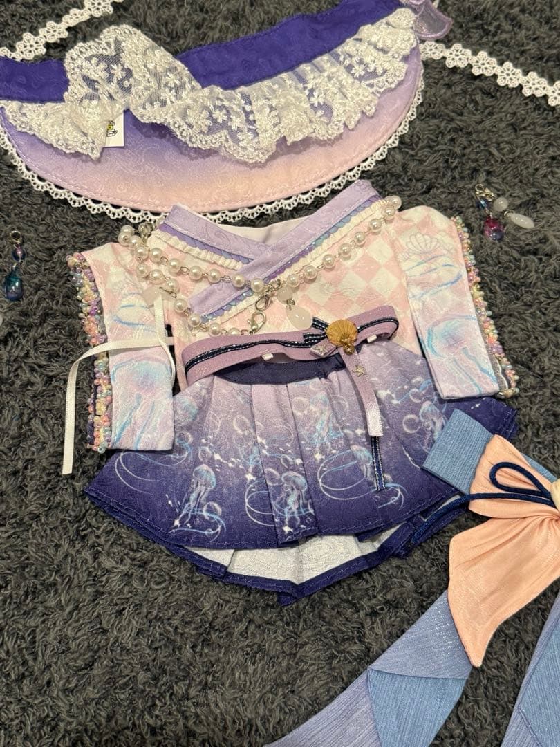 20cm限定着せ替えぬいぐるみ服くらげマーメイド和服