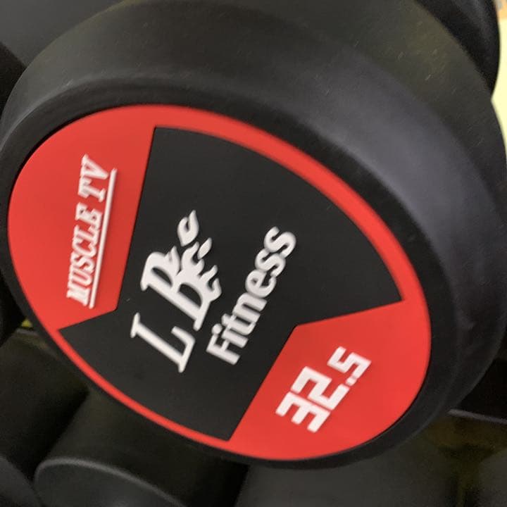 ラバーラウンドダンベル　2.5kg から25kg  6セット