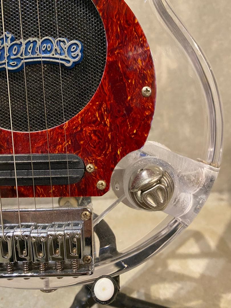 極美品 Pignose ピグノーズエレキミニギター PGG スケルトン アクリル