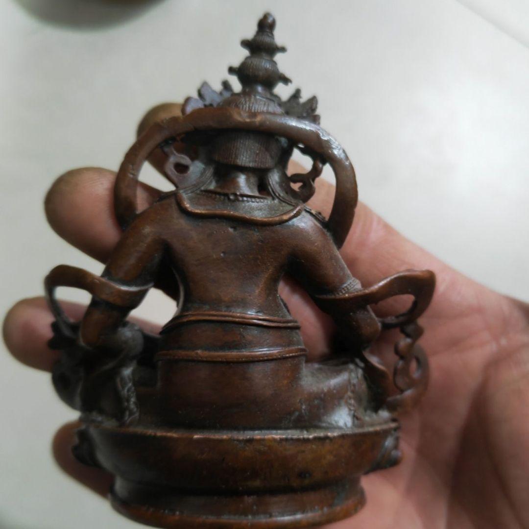 仏教美術 黄財神 仏堂奉納 招財 進宝を 銅製品 工芸品 置物