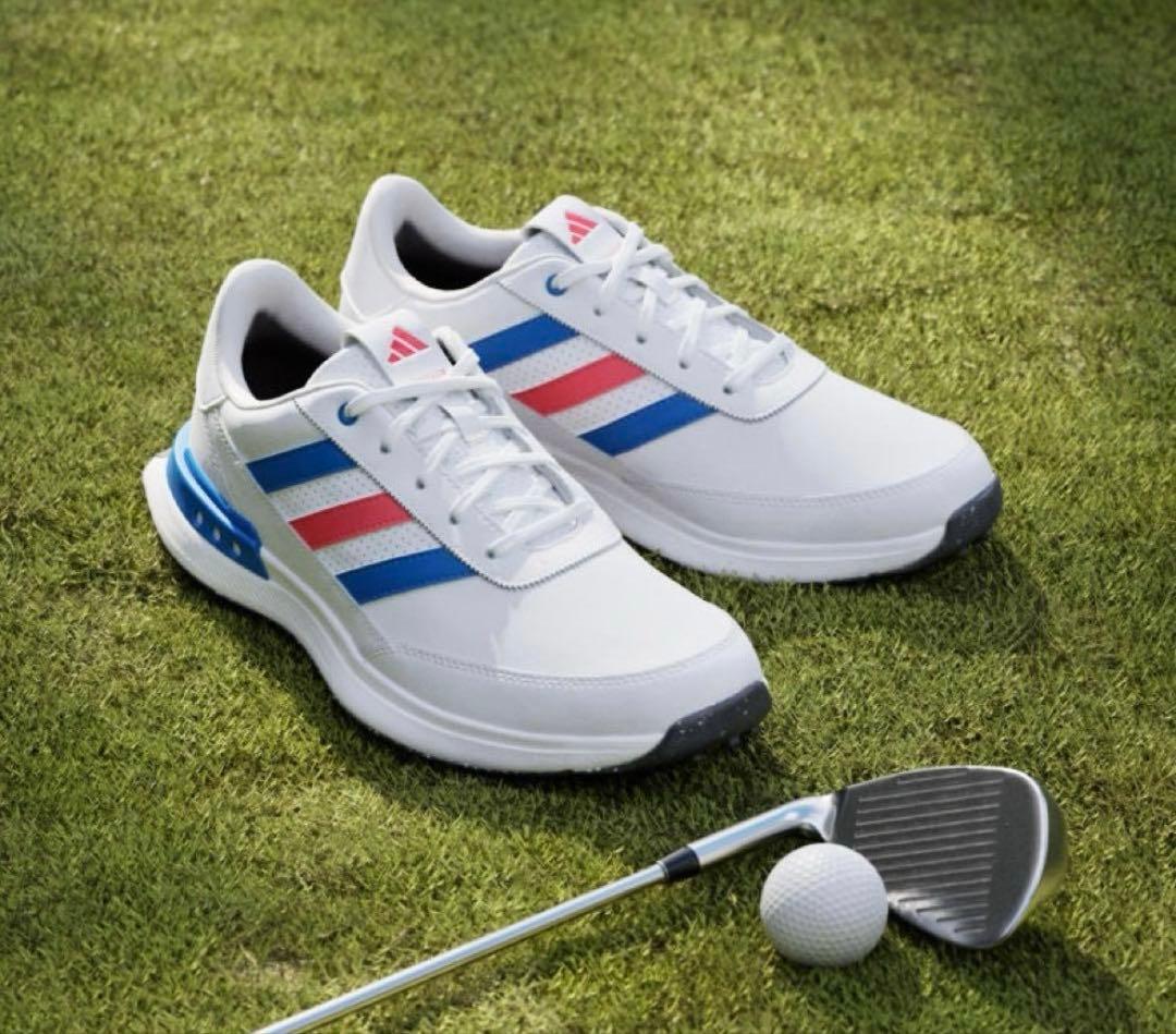 新品 アディダス　ゴルフシューズ　30cm トリコロール