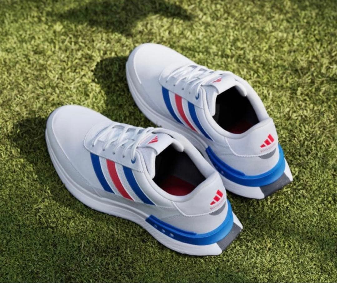 新品 アディダス　ゴルフシューズ　30cm トリコロール