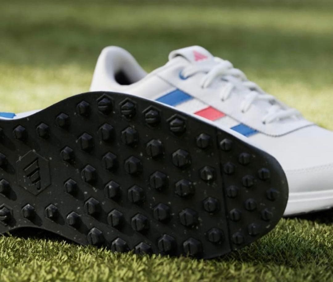 新品 アディダス　ゴルフシューズ　30cm トリコロール