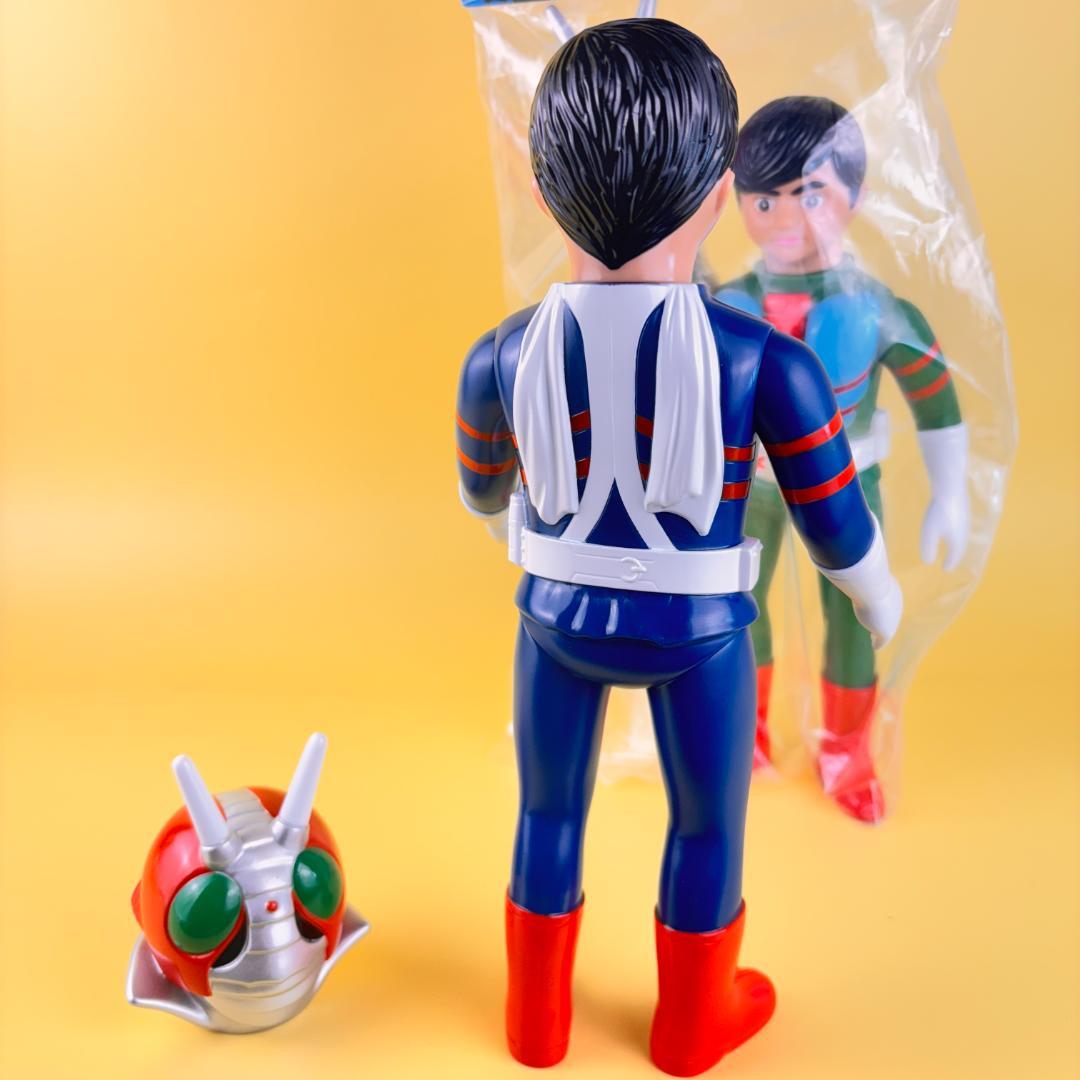 仮面ライダーV3　面取れ　当時物風　珍色　マルサン・ブルマァク・・/やまなや