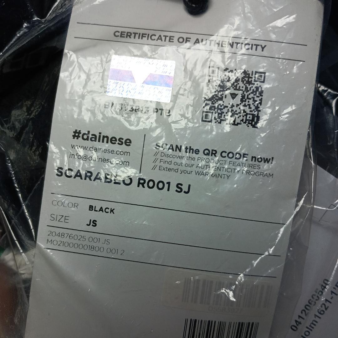 新品 DAINESE ダイネーゼ SCARABEO R001 サイズJS