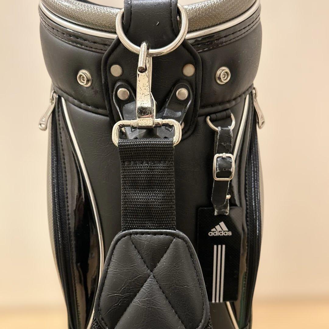 adidas キャディバッグ黒 ブラックヘッドカバー付き