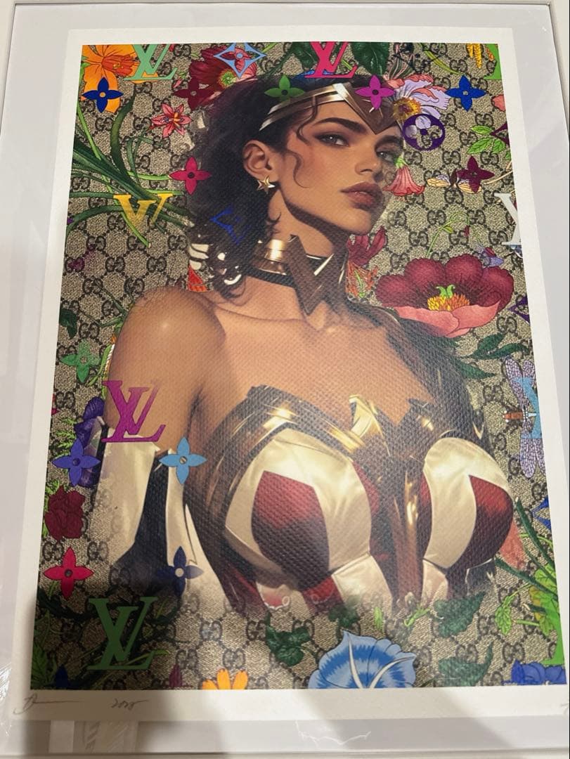 DEATH NYC 現代アート　世界100枚限定 ヴィトン　ワンダーウーマン