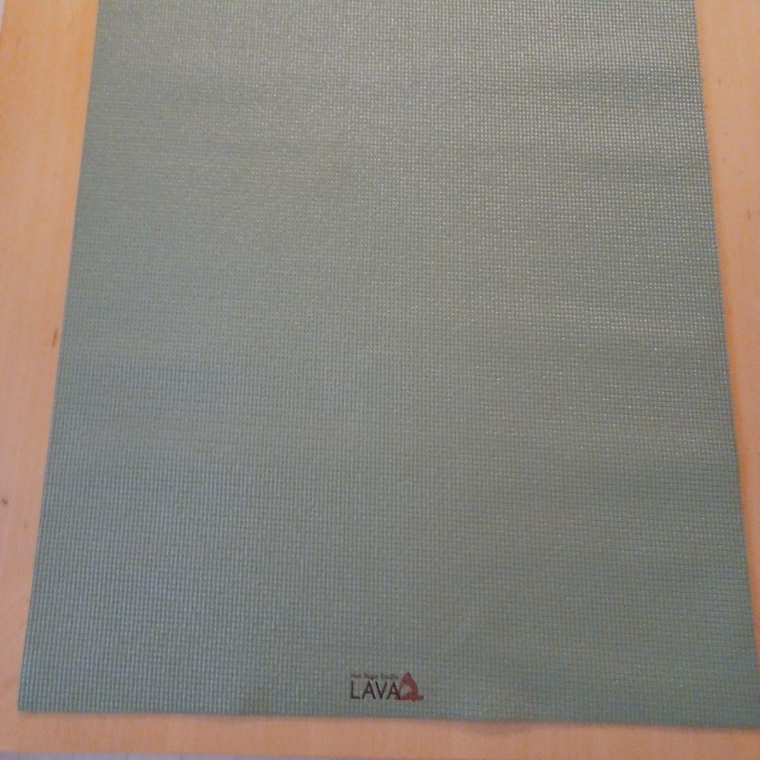 LAVA ヨガマット 緑色とタオル、ラグセット