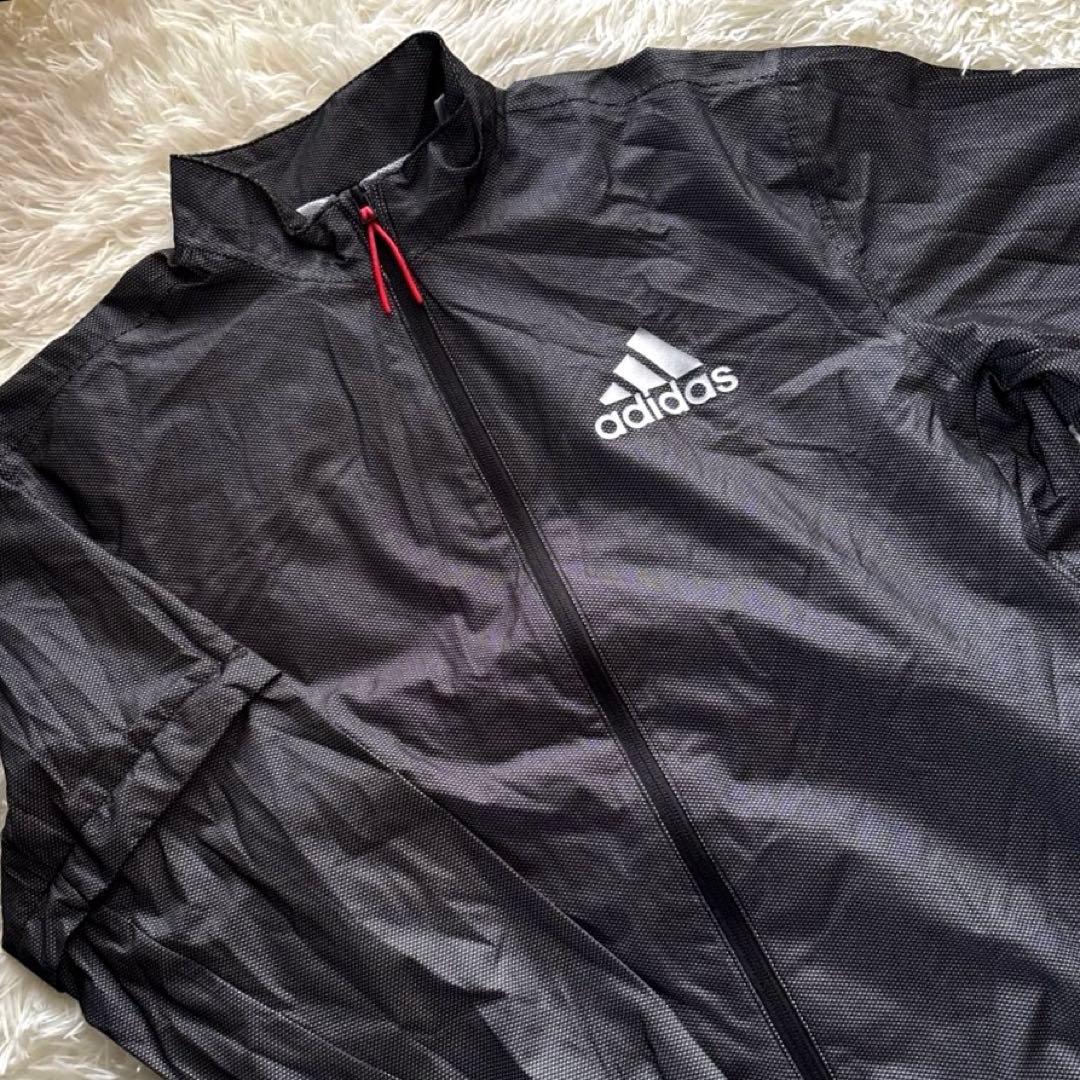 美品✨アディダス　メンズ　レインウェア　ゴルフ　セットアップ　M 黒