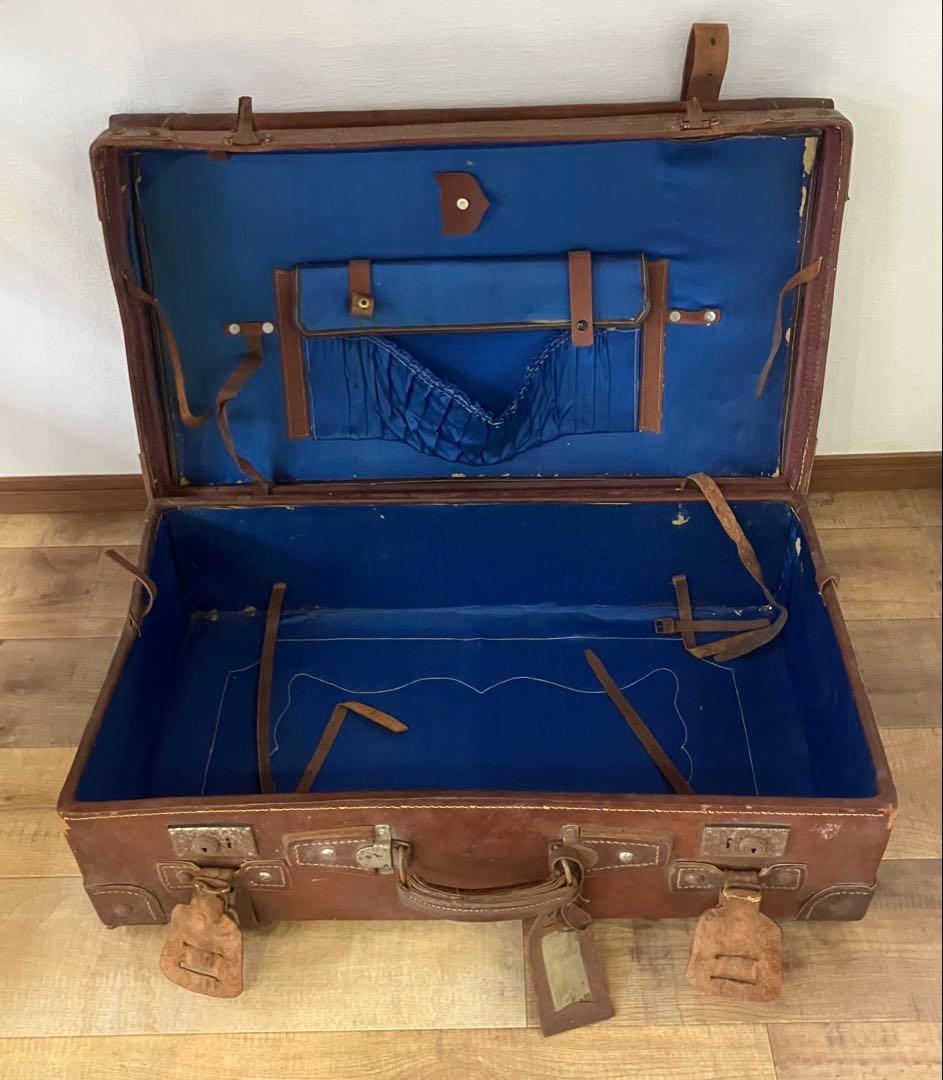 【昭和レトロ アンティーク】革製トランクバッグ ヴィンテージ