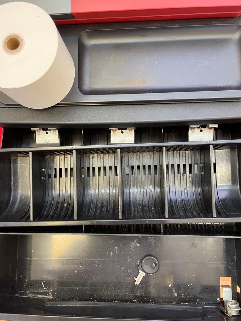 CASIO SE-S30-RD 電子レジスター　赤黒カラー