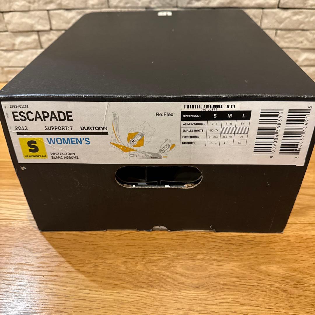 田*男様 BURTON ESCAPADE スノーボード ビンディング ホワイト/
