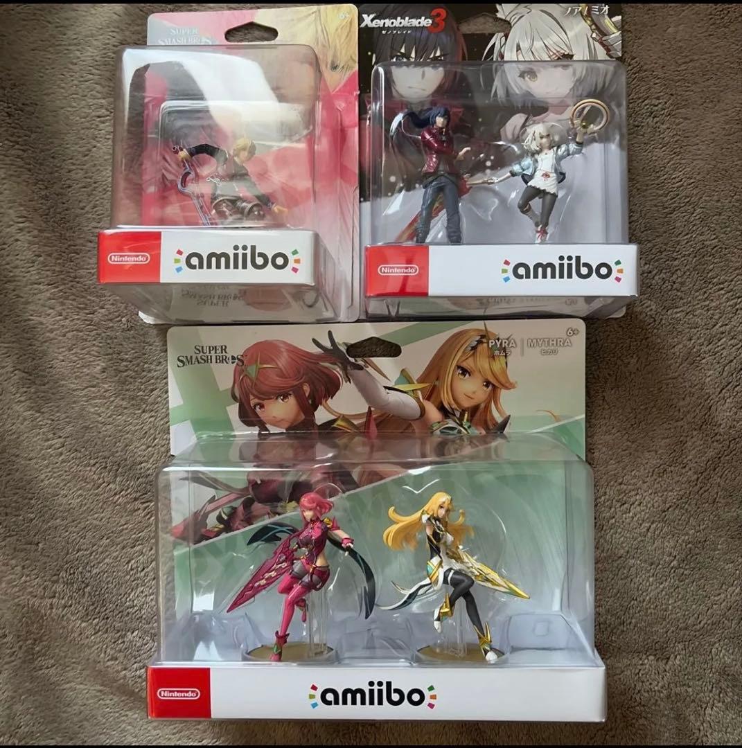 amiibo ゼノブレイド　シュルク ホムラ ヒカリ ノア ミオ 5体セット