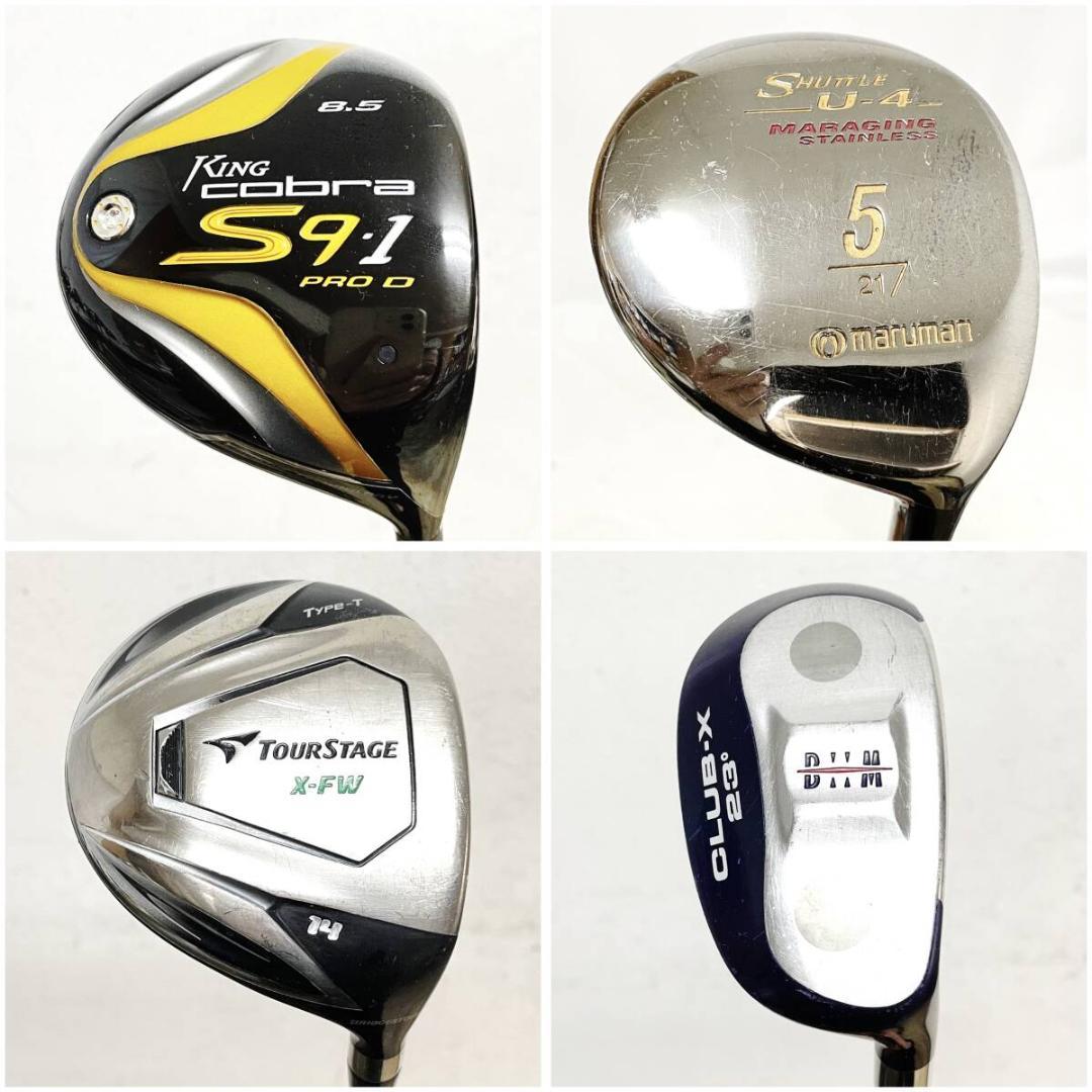 中古 ゴルフクラブ まとめて 21本 アイアン パター ウッド ドライバー