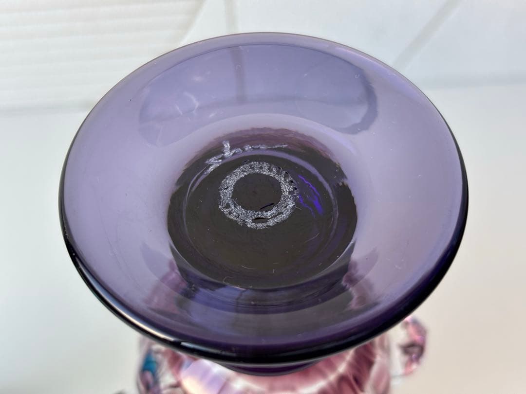 舩木倭帆　吹きガラス　作品展 一輪挿し　花瓶　2個セット