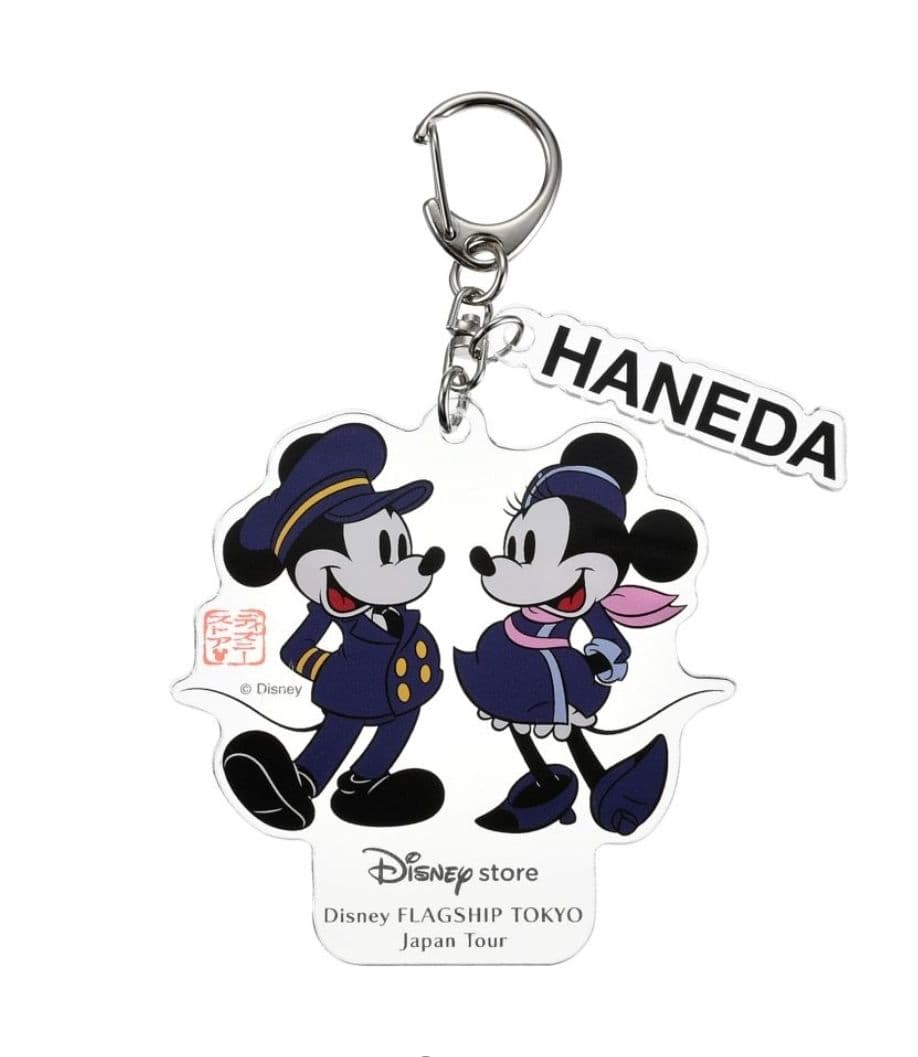 羽田 ミッキー ミニー パイロットキーチェーン トートバッグ アクキーセット