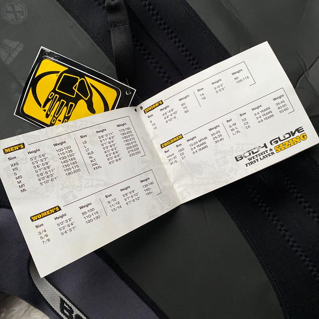 新品未使用　BODY GLOVE スプリング　WETSUITS メンズ