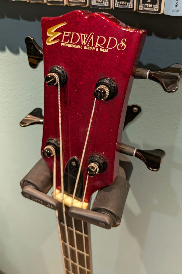 EDWARDS E-J-85TM 赤ラメ LUNA SEA J ベース　ルナシー