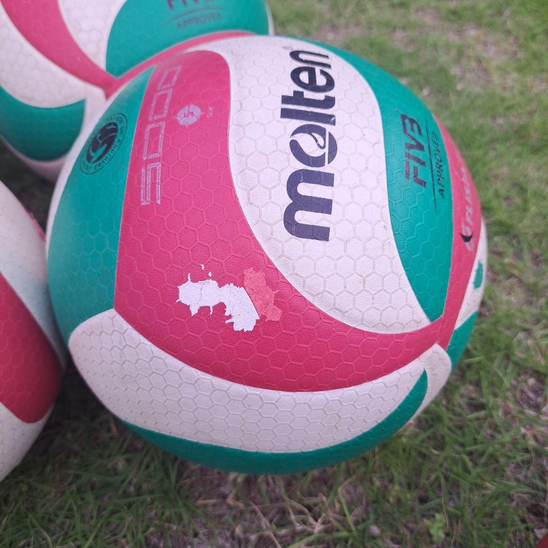 【中古】バレーボール5号球11個/ボールカゴ付き、空気入れ(手動式)付