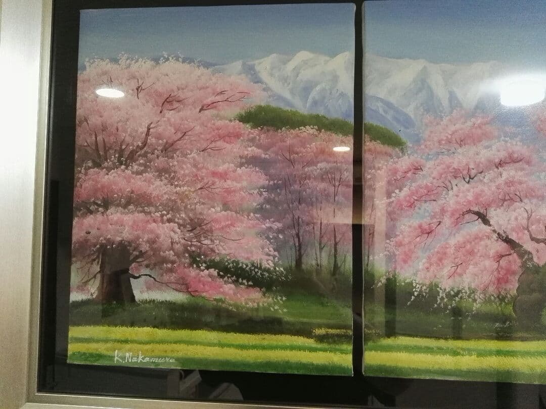 日本人の心の拠り所『桜』の壮大な絵画(サイン入り)