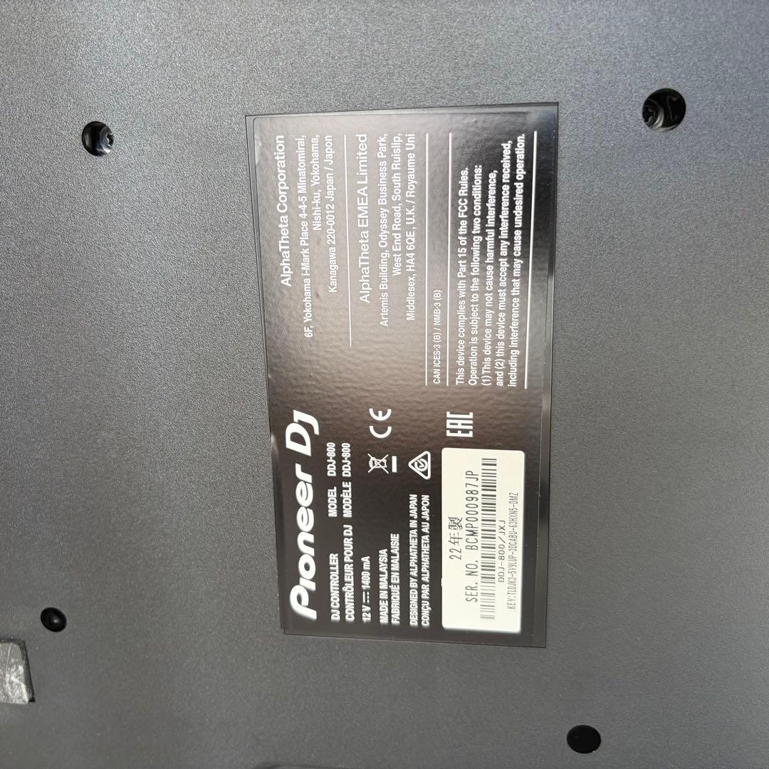 PioneerDJ DDJ-800 PCDJコントローラー