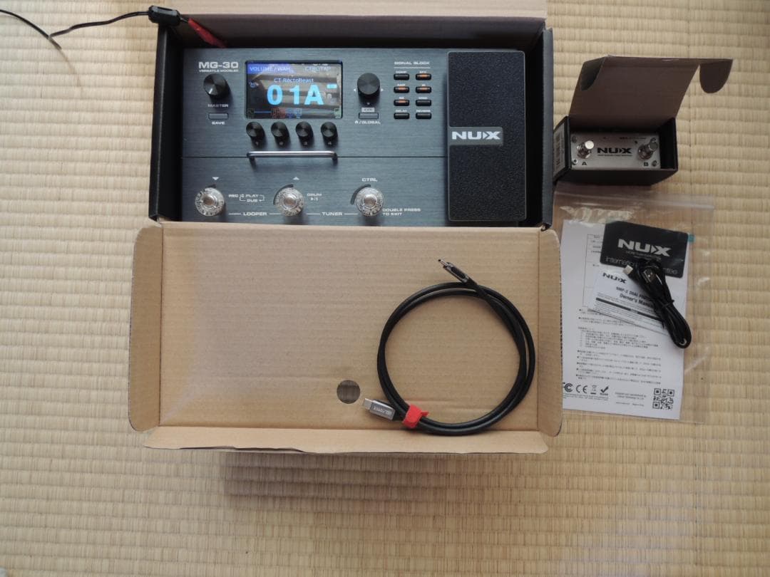 ★新同美品♪　NUX MG-30★元箱・おまけつき♪