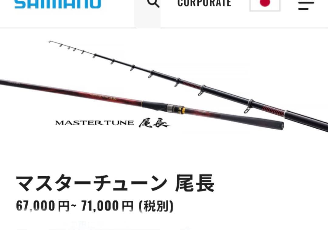 あ*様 SHIMANO MASTER TUNE 尾長2.5-530 磯竿