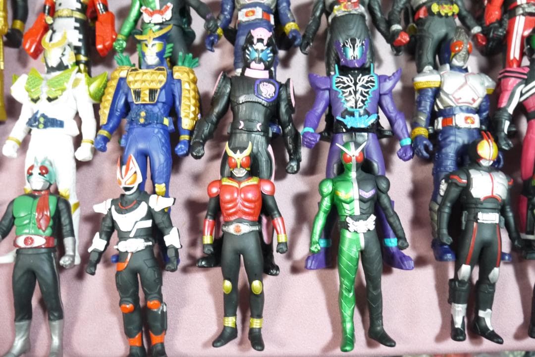 ライダーヒーローシリーズ　ビッグサイズソフビフィギュアほか　69体セット