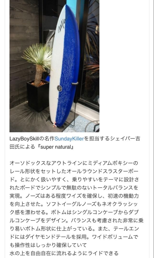 wtw lazy boy skill レイジーボーイスキル サーフボード湘南手渡