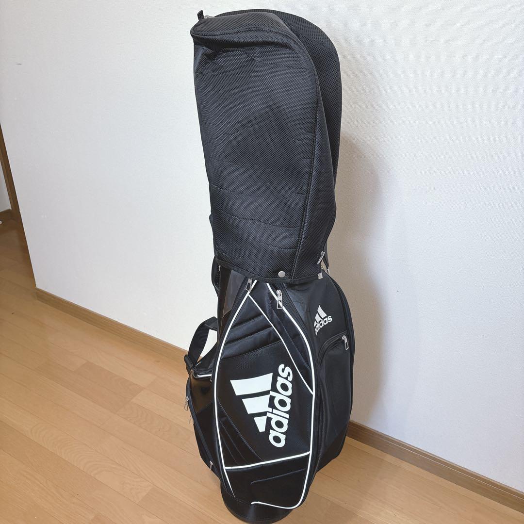 K384 美品！adidas キャディバック ブラック 軽量