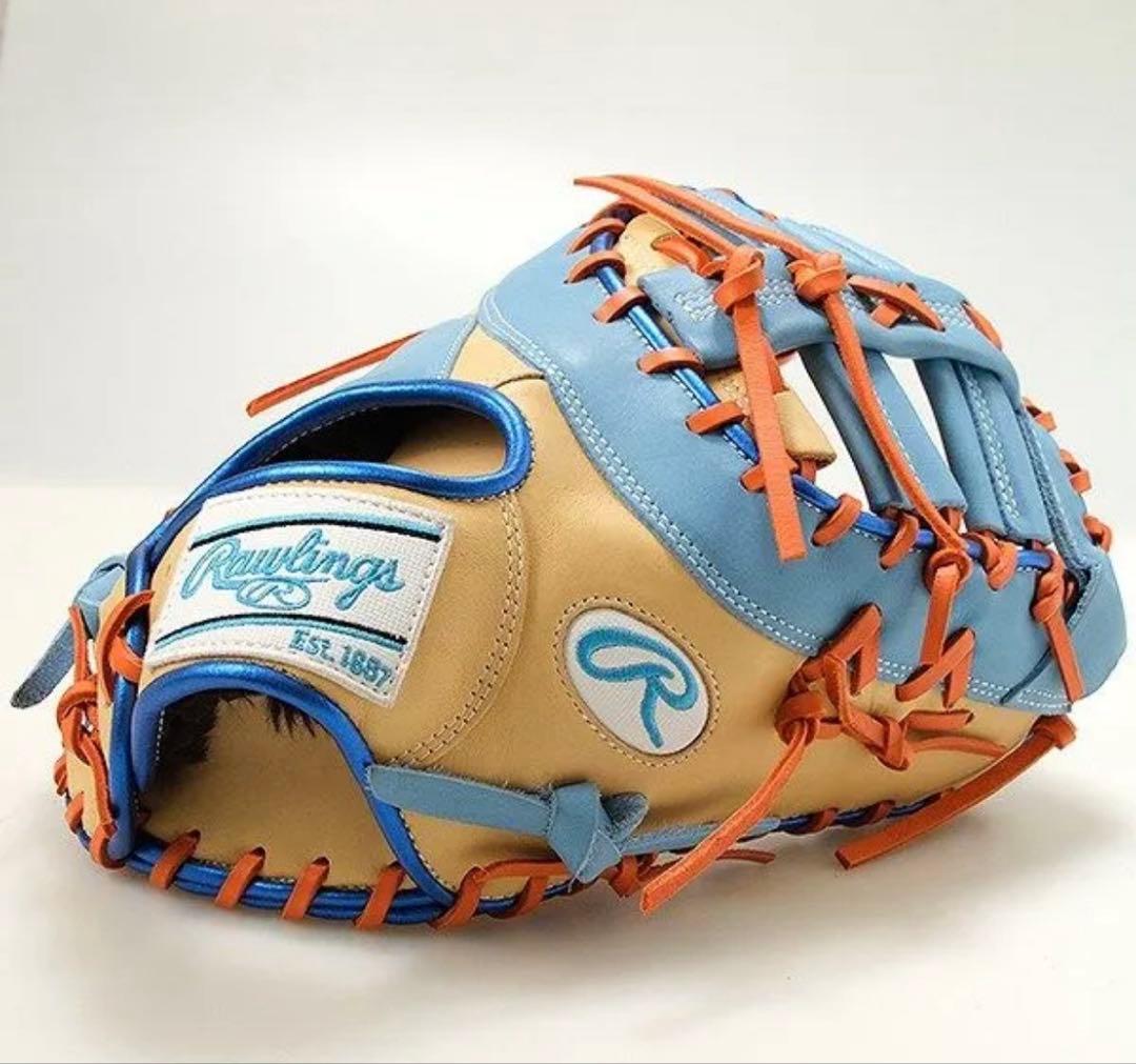 野球 ファーストミット 軟式 大人 ローリングス キャメル　サックス　グローブ