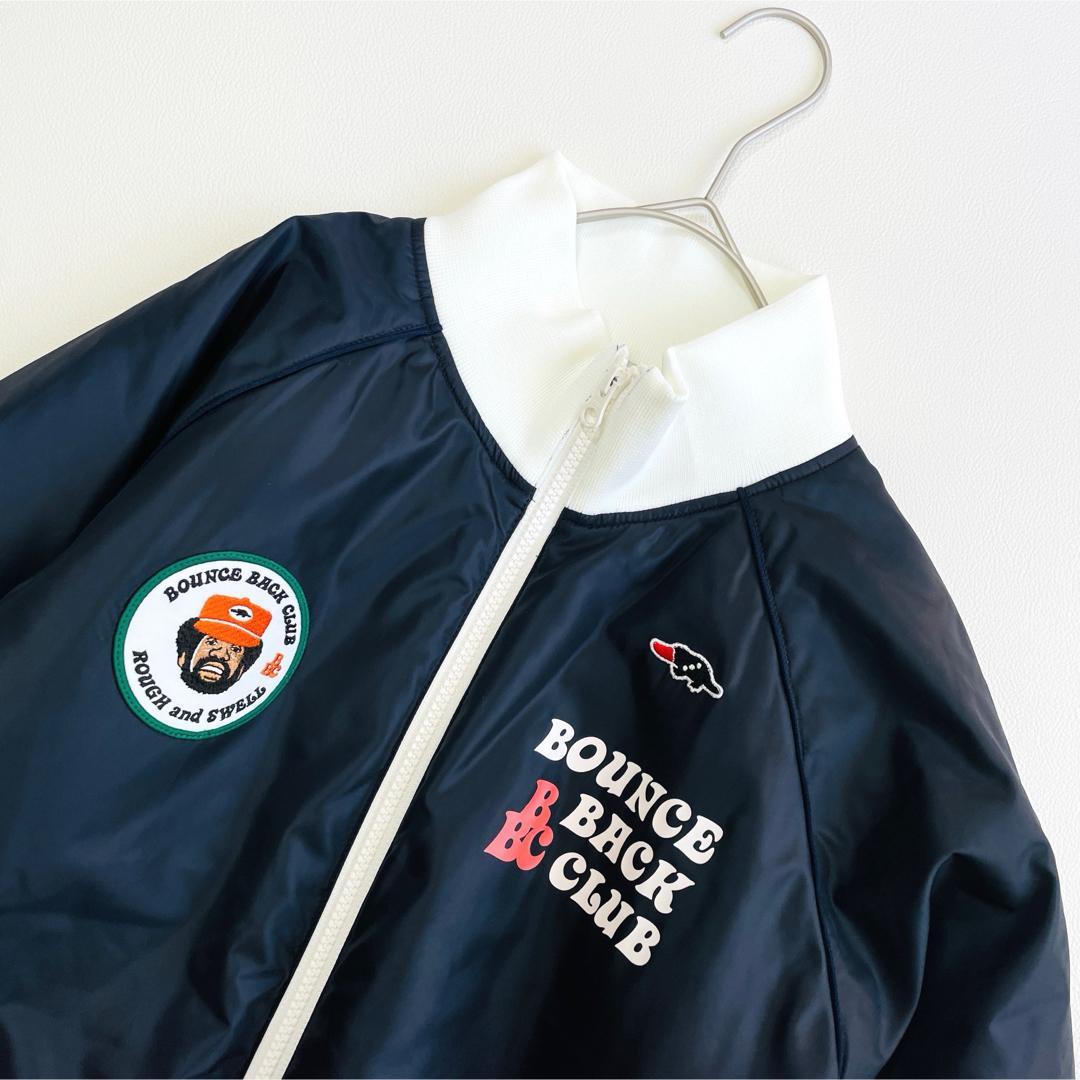 6638 ラフアンドスウェル　ジップアップジャケット　蓄熱　ロゴプリント