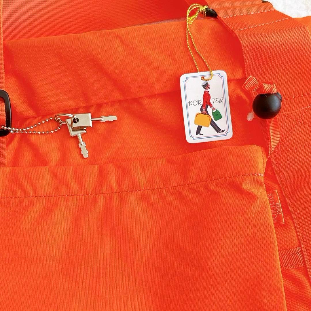 【新品】PORTER TRIP ボストンバッグ大容量 南京錠付き オレンジ 廃盤