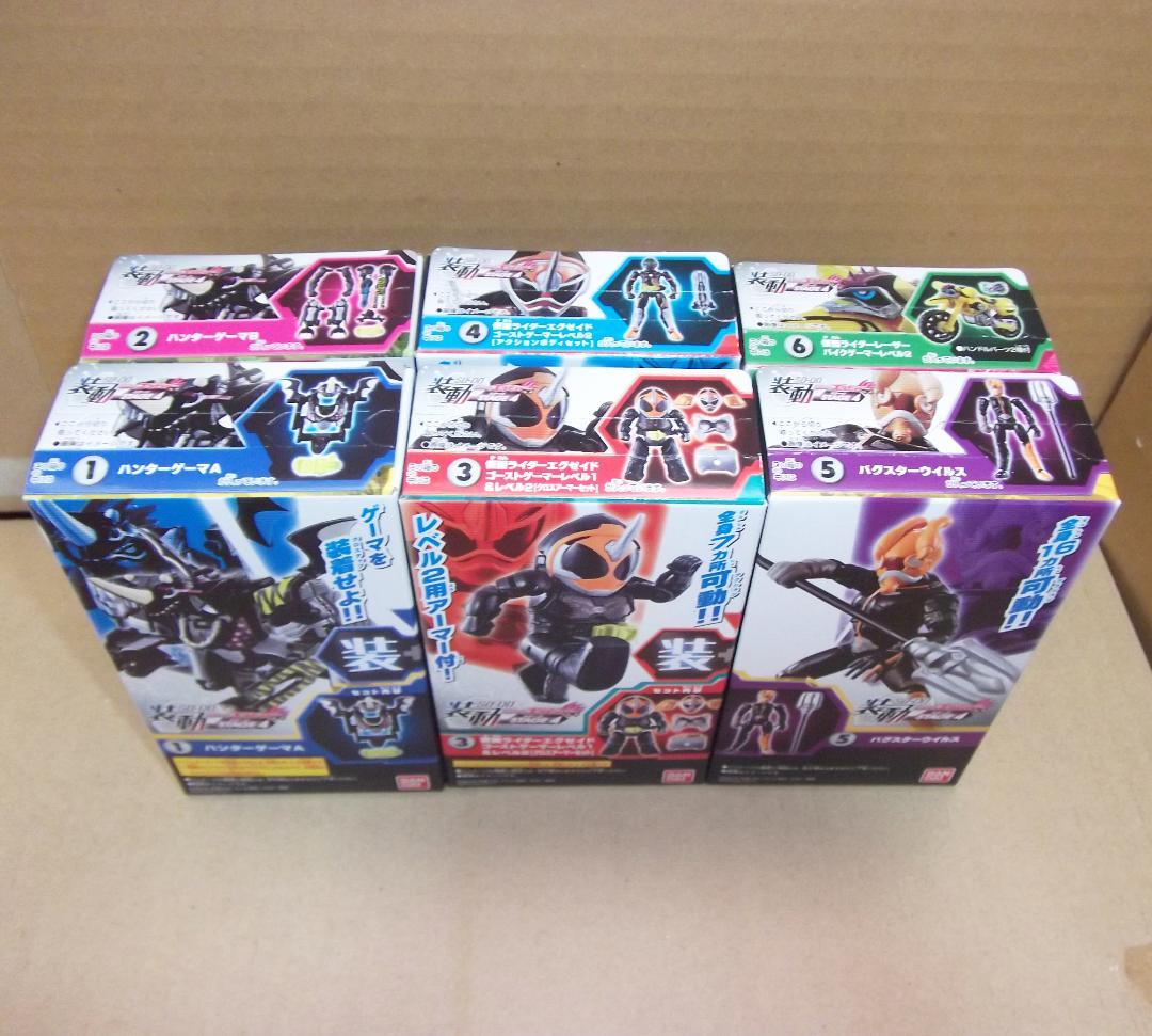 装動 仮面ライダーエグゼイド 1～10弾 全72個コンプ バグスター 最終値下げ