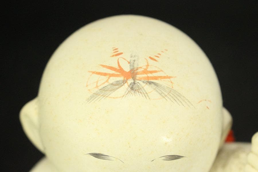 かわいい 郷土人形 太鼓持ち童人形 共箱(ZE434)