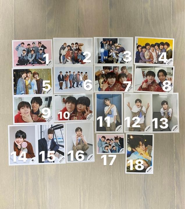 【まとめ売り】長尾謙杜　公式写真