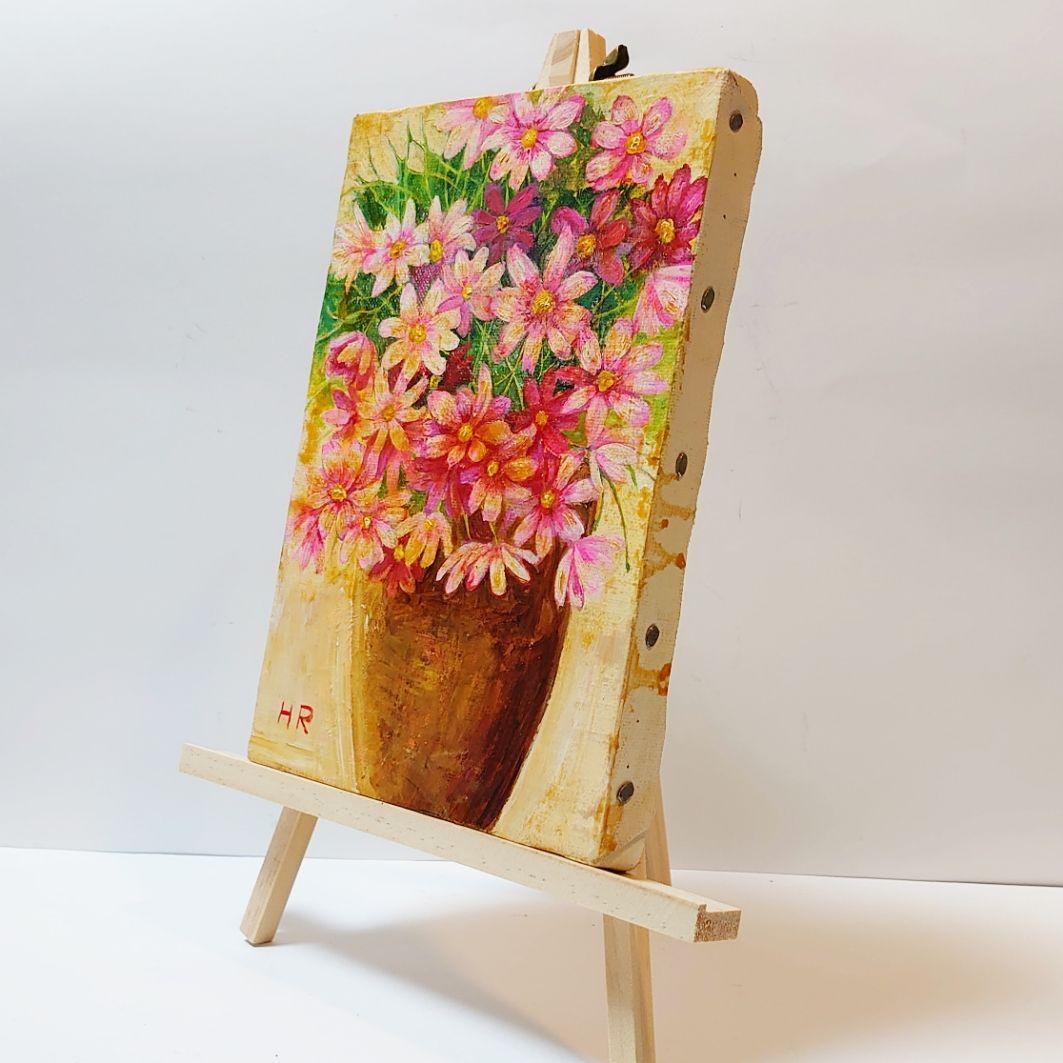 油絵 絵画【コスモス】