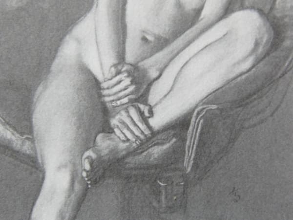 高塚省吾、裸婦,レゾネ画集より、版上落款/サイン入、新品高級額装付、状態良好