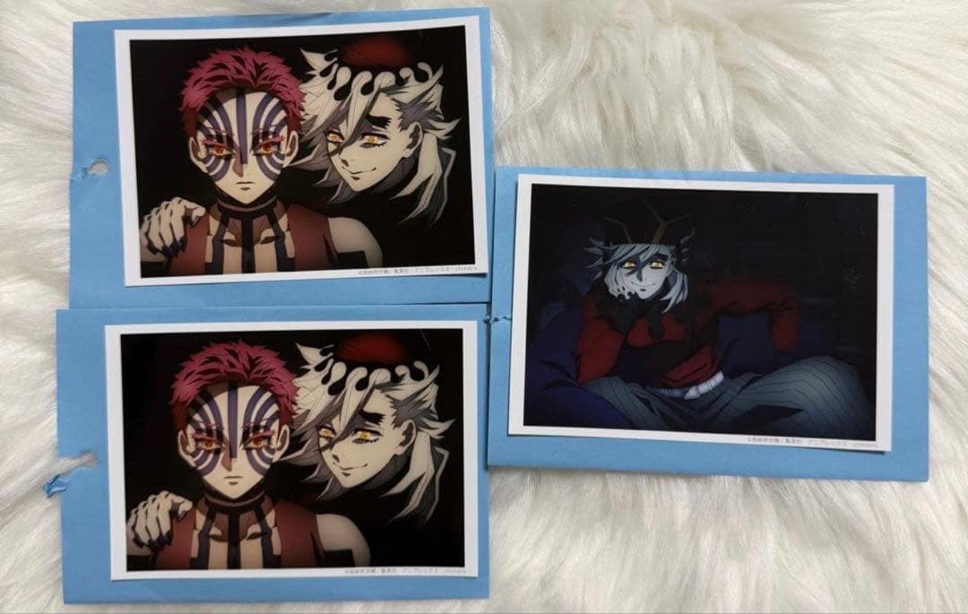 鬼滅の刃 童磨 猗窩座 場面写ブロマイドくじ 上弦集結