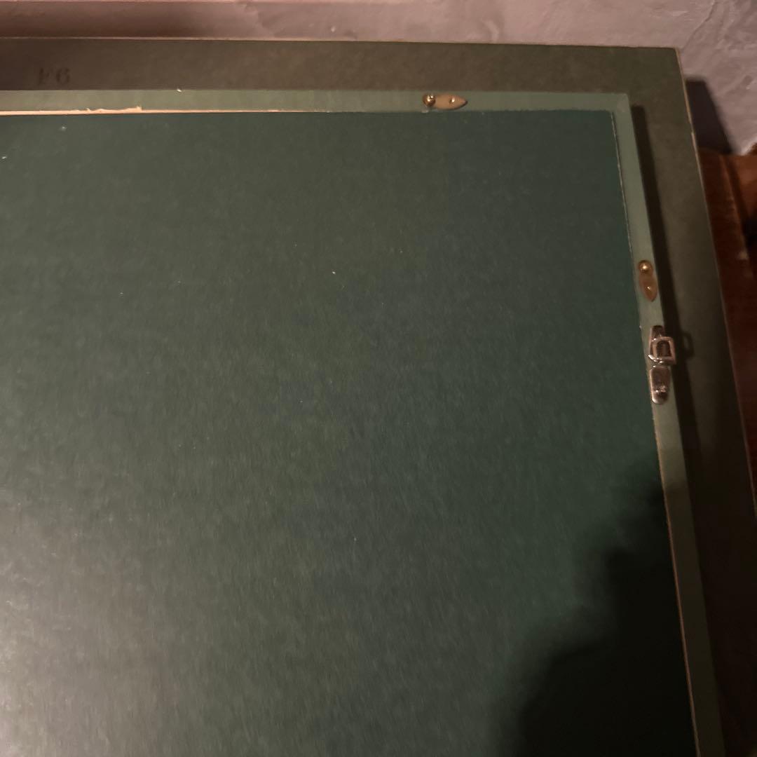 大幅お値下げ❗️みずみずしい　りんごの油絵　洋画　ヴィンテージ　ゴールド額縁