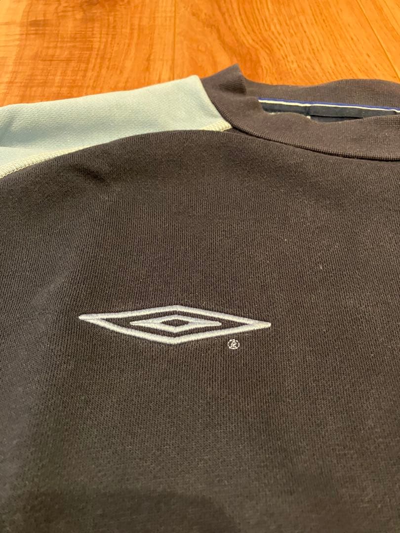 チェルシーFC UMBRO スウェット 古着 青 黒 刺繍