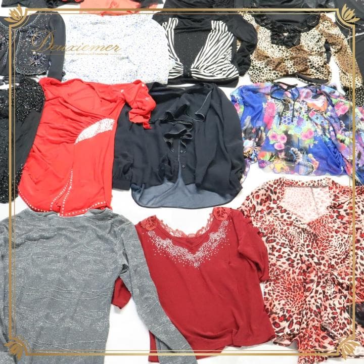 美品 社交ダンス 衣装 レッスン着 30着 まとめ売り ブラウス トップス