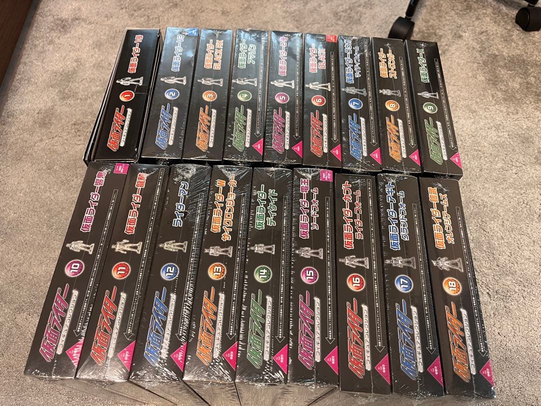 【未使用】仮面ライダー フィギュアコレクション 全巻セット (全18巻)朝日新聞