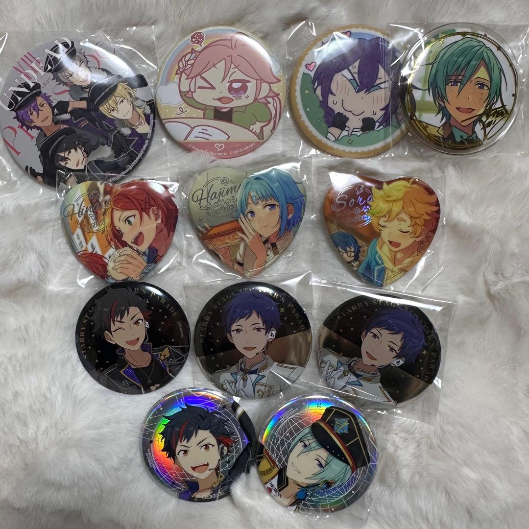 あんスタ　まとめ売り　缶バッジ　朋　巴日和　漣ジュン　着せ替え衣装　乱凪砂
