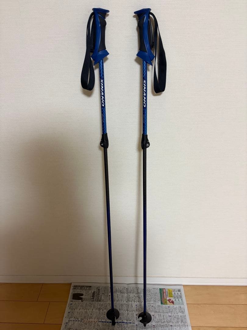 SINANO スキー用ストック フリーFAST ネイビー