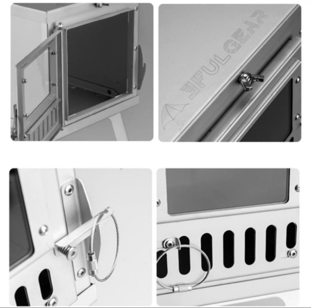 3F UL GEAR 軽量 折りたたみ 薪ストーブ ガラス扉付き 持ち出し楽