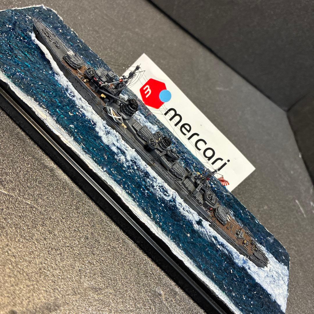 ● ピットロード製 1/700日本駆逐艦 霞(かすみ)ジオラマ完成品＋艦これ霞