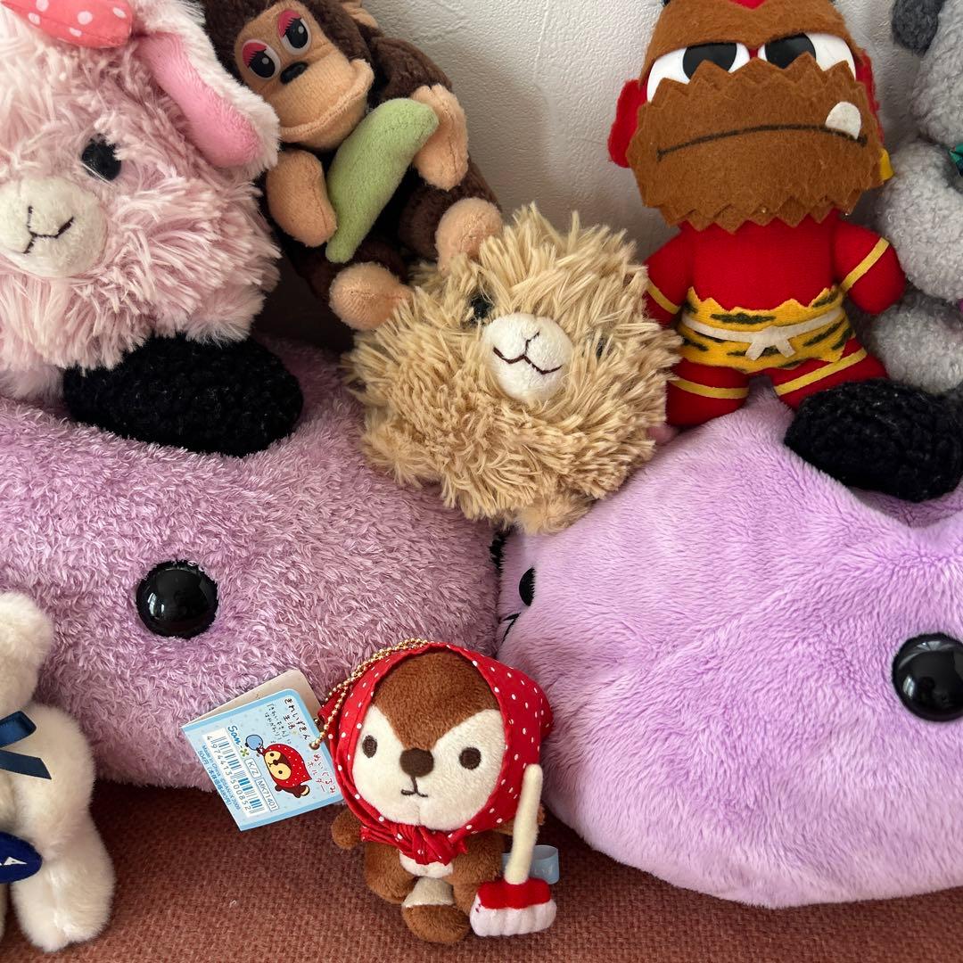 レトロ　サンエックス　きれいずきん生活　ぬいぐるみホルダー　カピバラさん　かっぱ