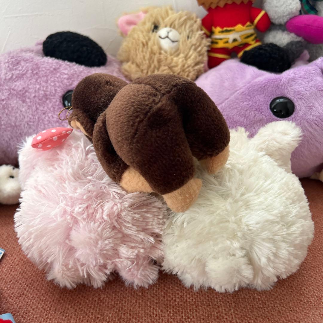 レトロ　サンエックス　きれいずきん生活　ぬいぐるみホルダー　カピバラさん　かっぱ