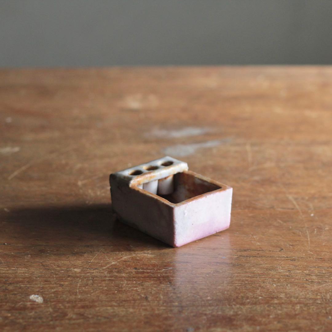 とろとろ肌 小さな 白磁 筆洗 古道具 アンティーク